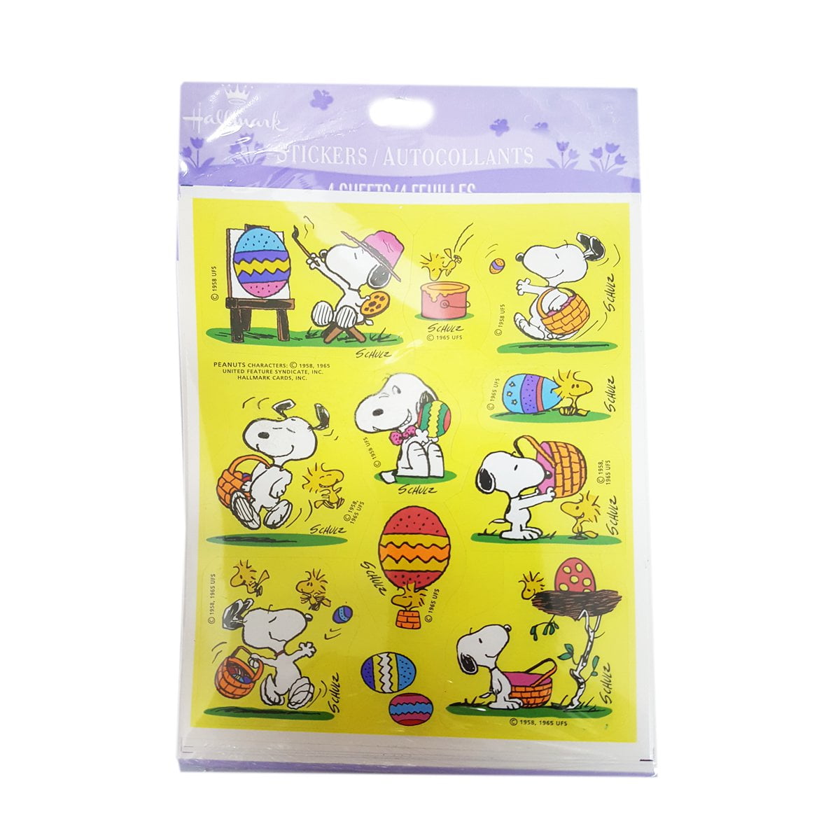Hallmark Peanuts Easter Snoopy Stickers (44 Count)