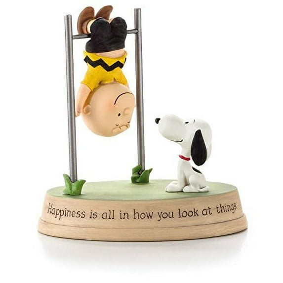 Hallmark Peanuts Figurine Happiness Is All in How You Look At Things. Paj4631