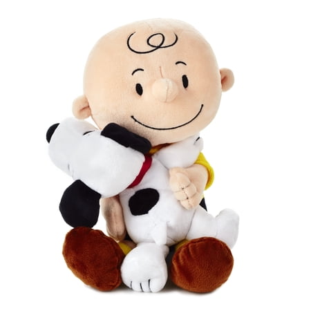 Hallmark Peanuts Plush (Charlie Brown and Snoopy Hugging), 8.75"