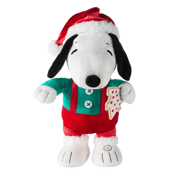 Hallmark Peanuts Santa Snoopy With Cookie Plush With Sound and Motion New w Tag