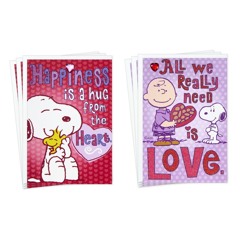 Hallmark Valentines Day Cards Pack, Heart (6 Valentine Cards with Envelopes)