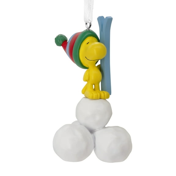 Hallmark Peanuts Woodstock on Snowballs Christmas Ornament