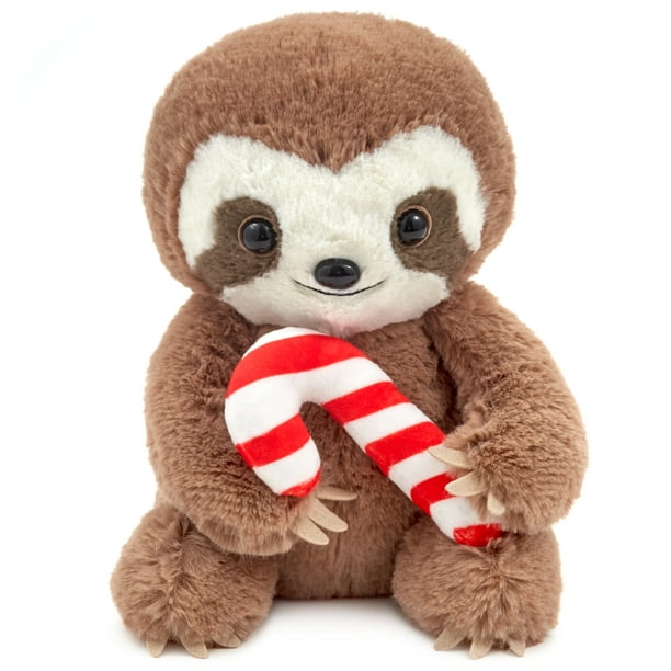 Hallmark Plush Sloth With Candy Cane 8 Walmart Business Supplies