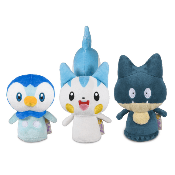 Hallmark Pokmon Piplup, Munchlax, and Pachirisu Plush, Set of 3 New With Tag