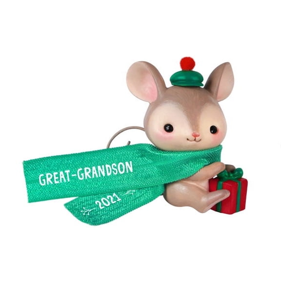 Great-Grandson Mouse Hallmark Keepsake Christmas Ornament 2021