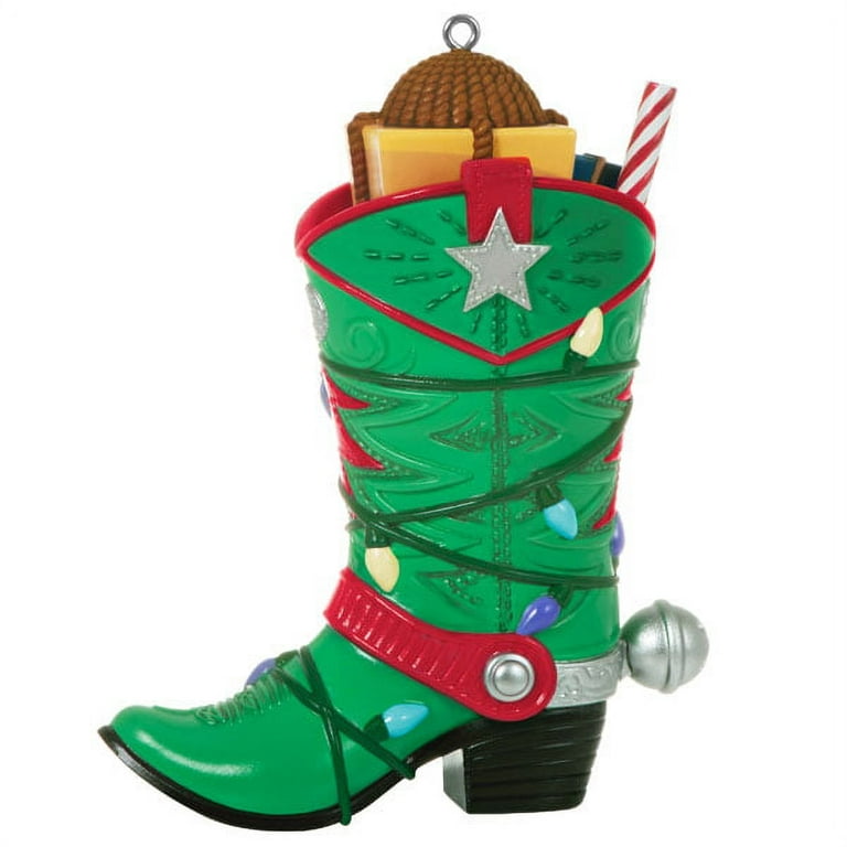 Cowboy Boot Christmas Ornament for Country Music Lover Christmas