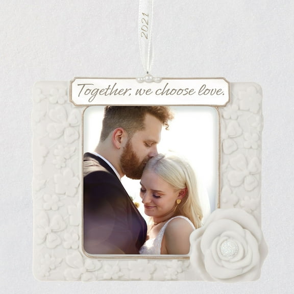 We Choose Love Photo Frame Hallmark Keepsake Christmas Ornament 2021