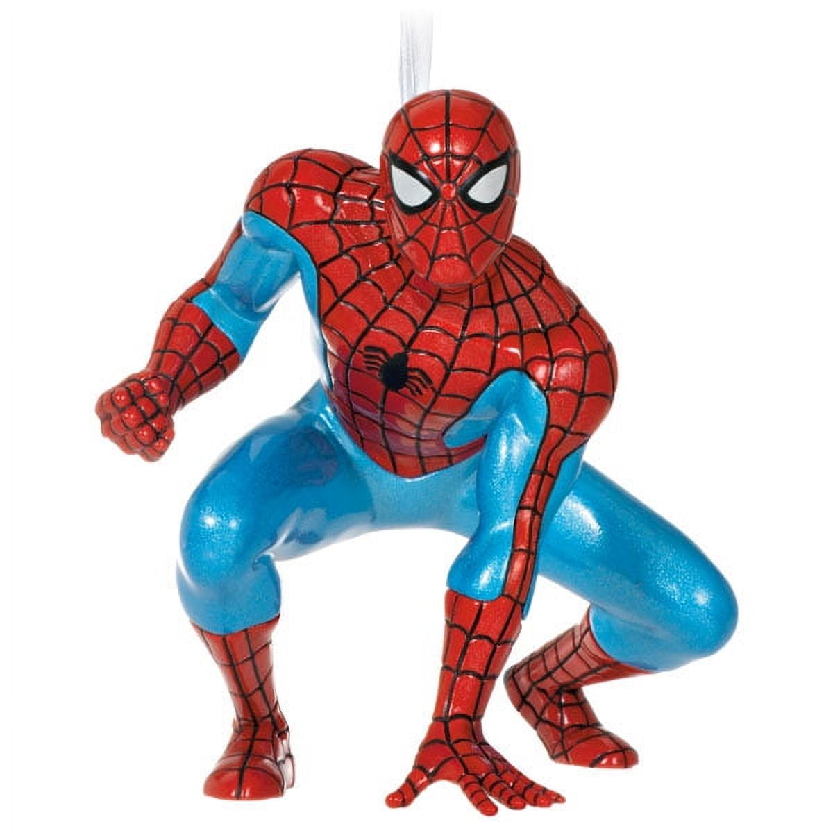 Spiderman ornament made w/licensed Spiderman fabric/foam ball - 3