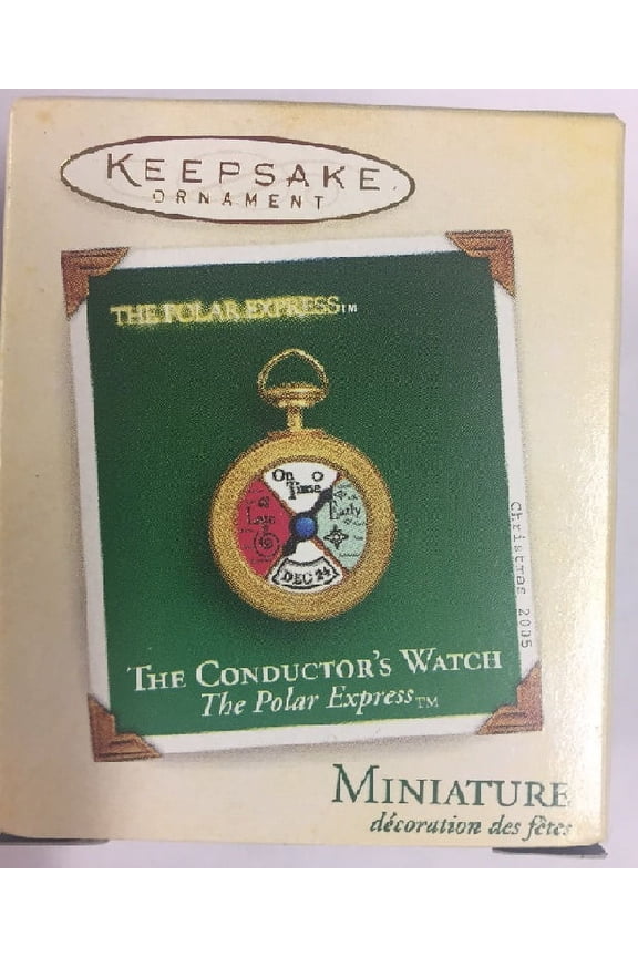 QXM6472 Miniature Polar Express Conductor's Watch Ornamanet