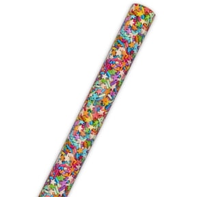 Hallmark Wrapping Paper Roll (Colorful Stars and Sprinkles) 20 sq. ft.