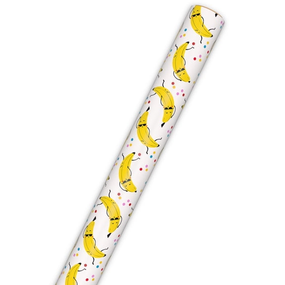 Hallmark Wrapping Paper Roll (Banana Scented Dancing Bananas) 15 sq. ft.