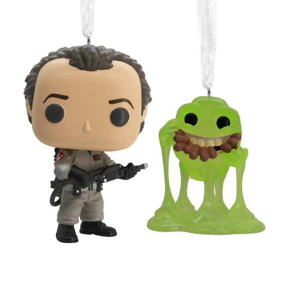 Hallmark Resin Figural Pop & Buddy Peter Venkman & Slimer