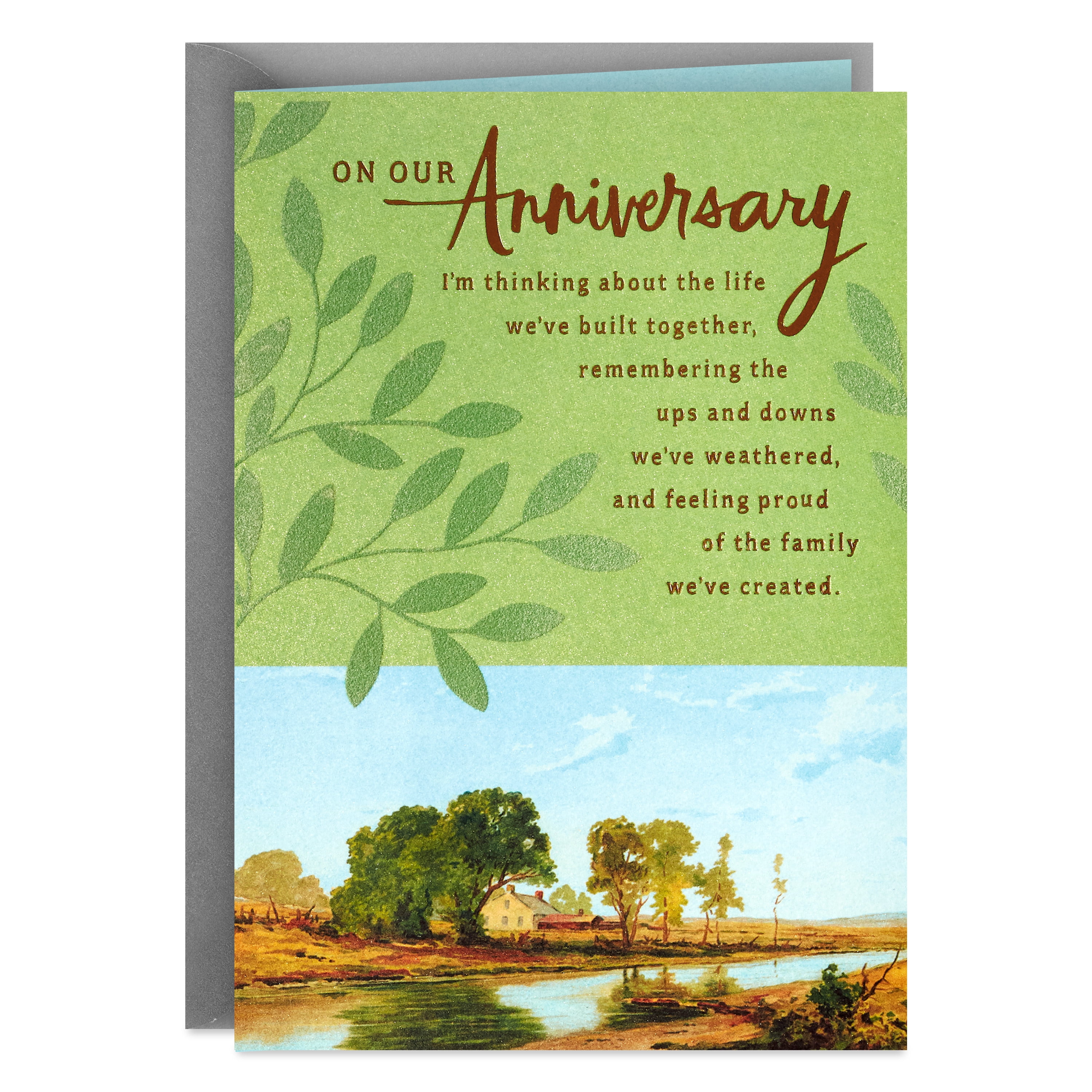 Hallmark Romantic Anniversary Card for Spouse (Filling My Days with Happiness)