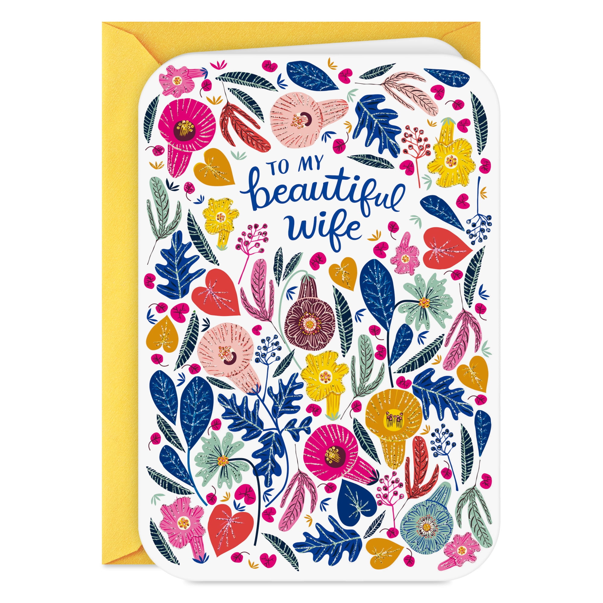 Hallmark Romantic Anniversary Card for Wife (You Make Our Life Better)