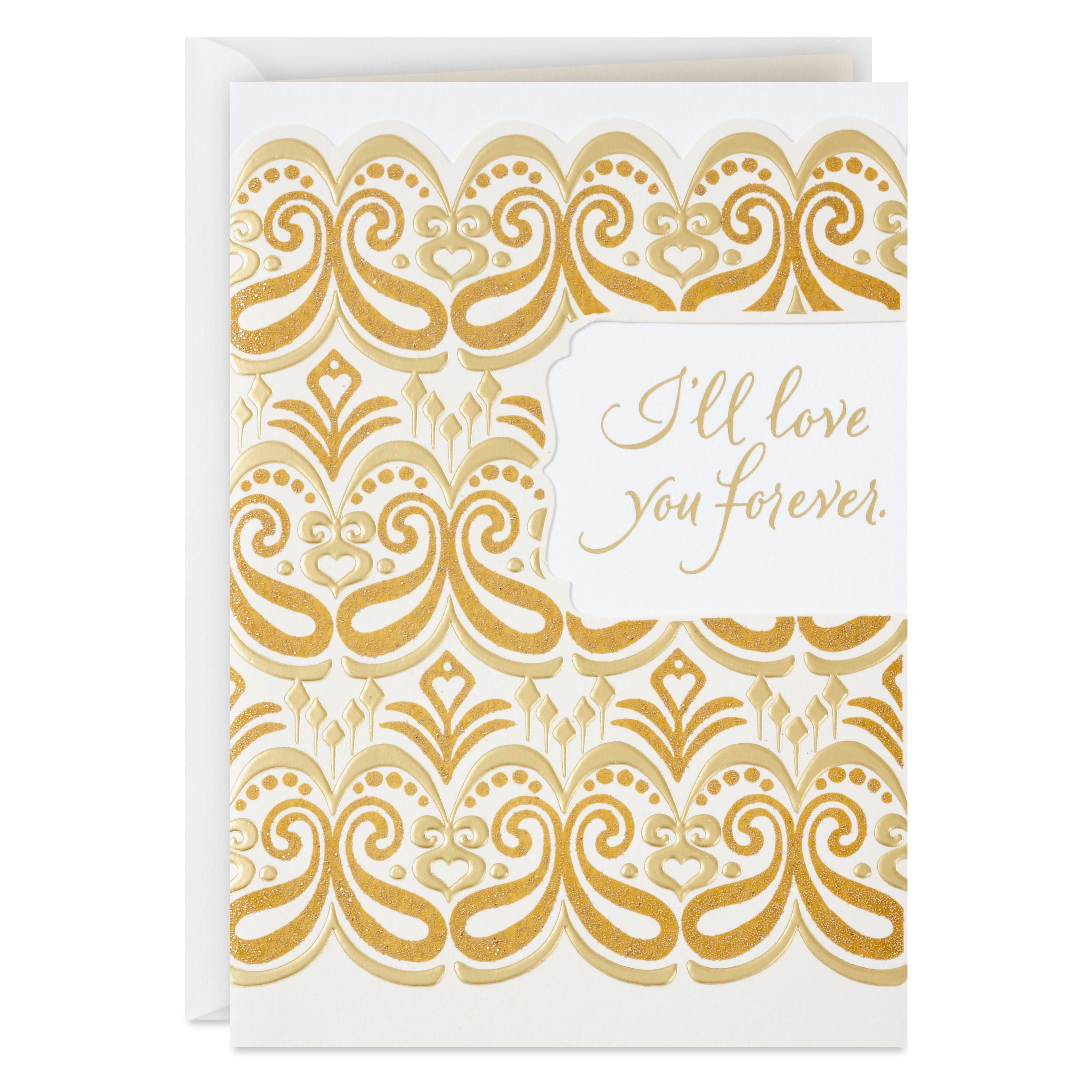 Hallmark Romantic Anniversary Card (I'll Love You Forever)