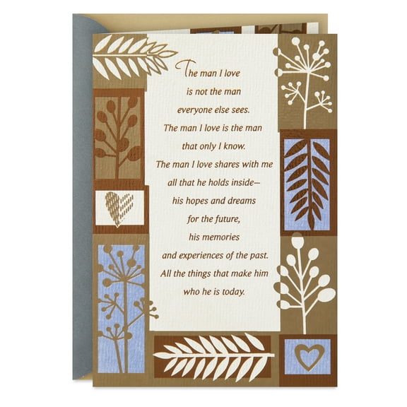 Hallmark Romantic Birthday Card for Him (The Man I Love)