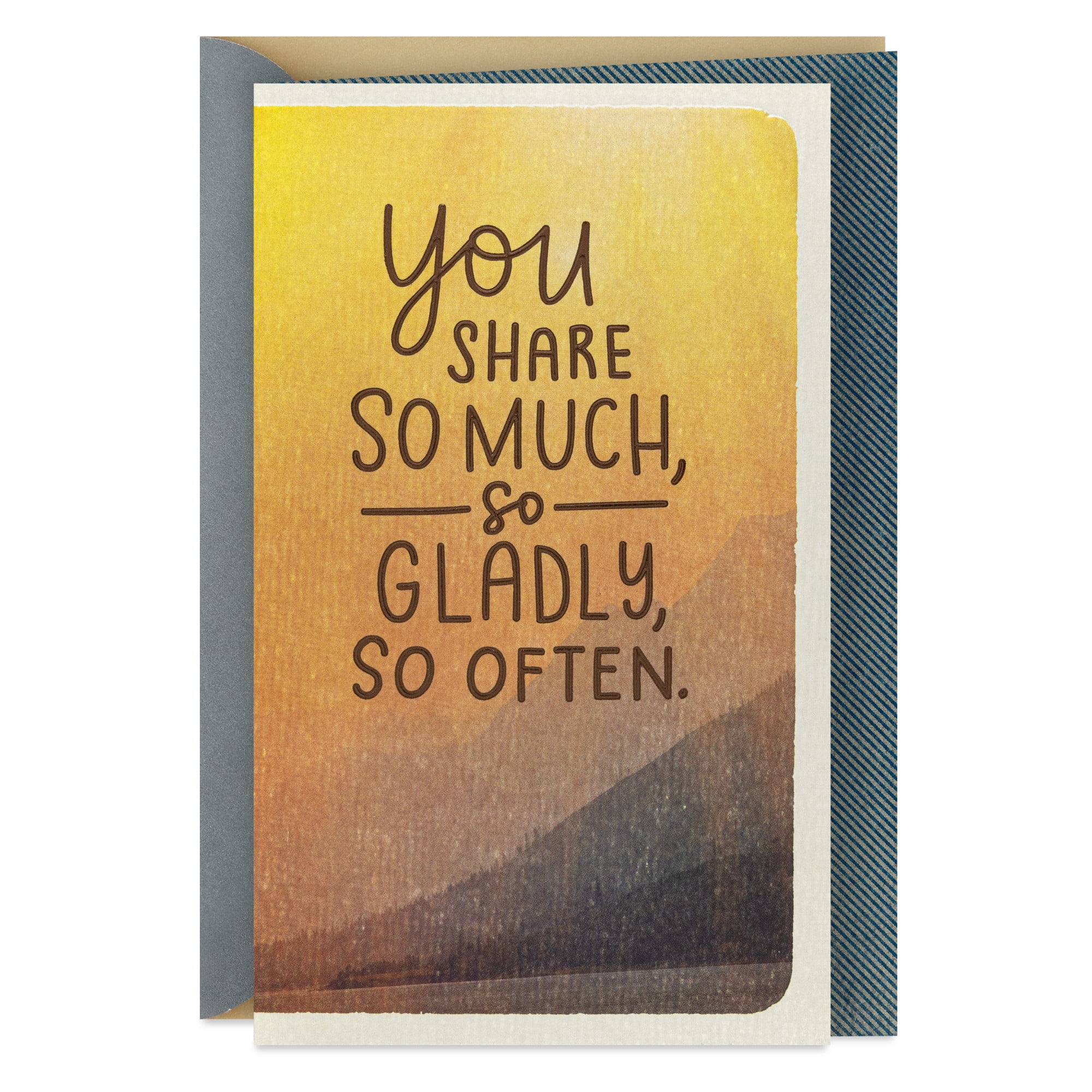 Hallmark Romantic Birthday Card for Him (You Share So Much)