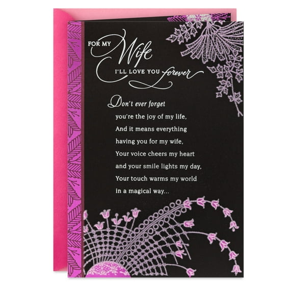 Hallmark Romantic Birthday Card for Wife (Joy of My Life)