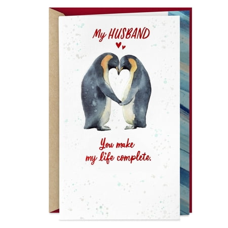 Hallmark Romantic Valentine's Day Card for Husband (You Make My Life Complete)