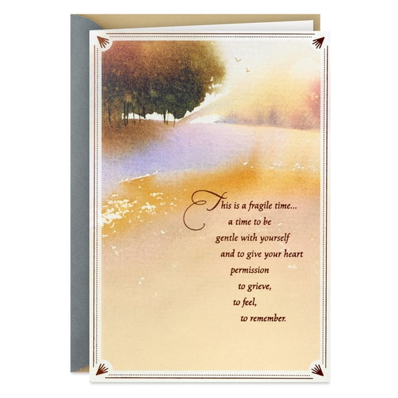 Hallmark Sympathy Card (Be Gentle With Yourself)