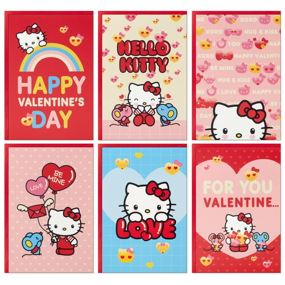 Hallmark Sanrio Hello Kitty Valentines Day Cards for Kids School (36 Classroom Valentines with Envelopes)