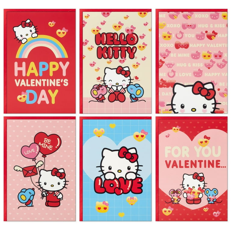 Hallmark Sanrio Hello Kitty Valentines Day Cards for Kids School