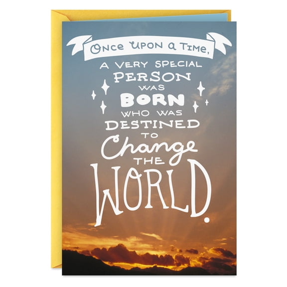 Hallmark Shoebox Funny Birthday Card (Someone Destined to Change the World)