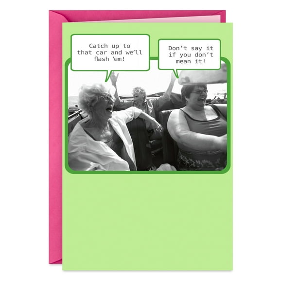 Hallmark Shoebox Funny Birthday Card for Her (Getting Old With the Right People)