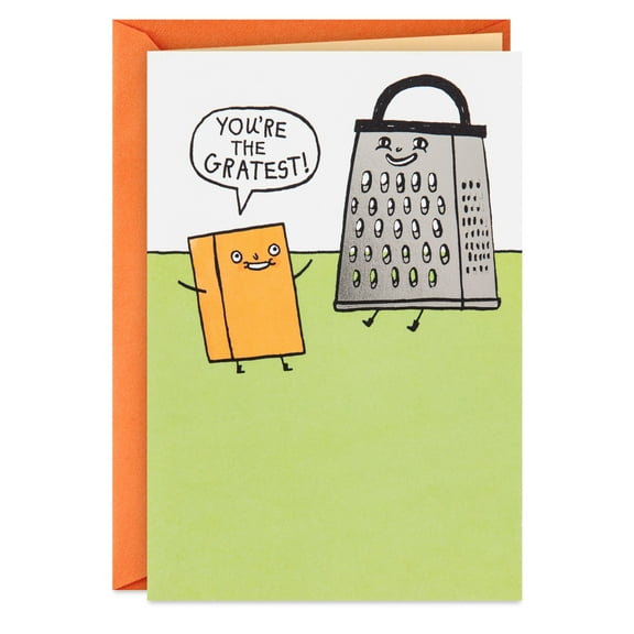 Hallmark Shoebox Funny Thank You Card (You're the Greatest Cheese and Grater)