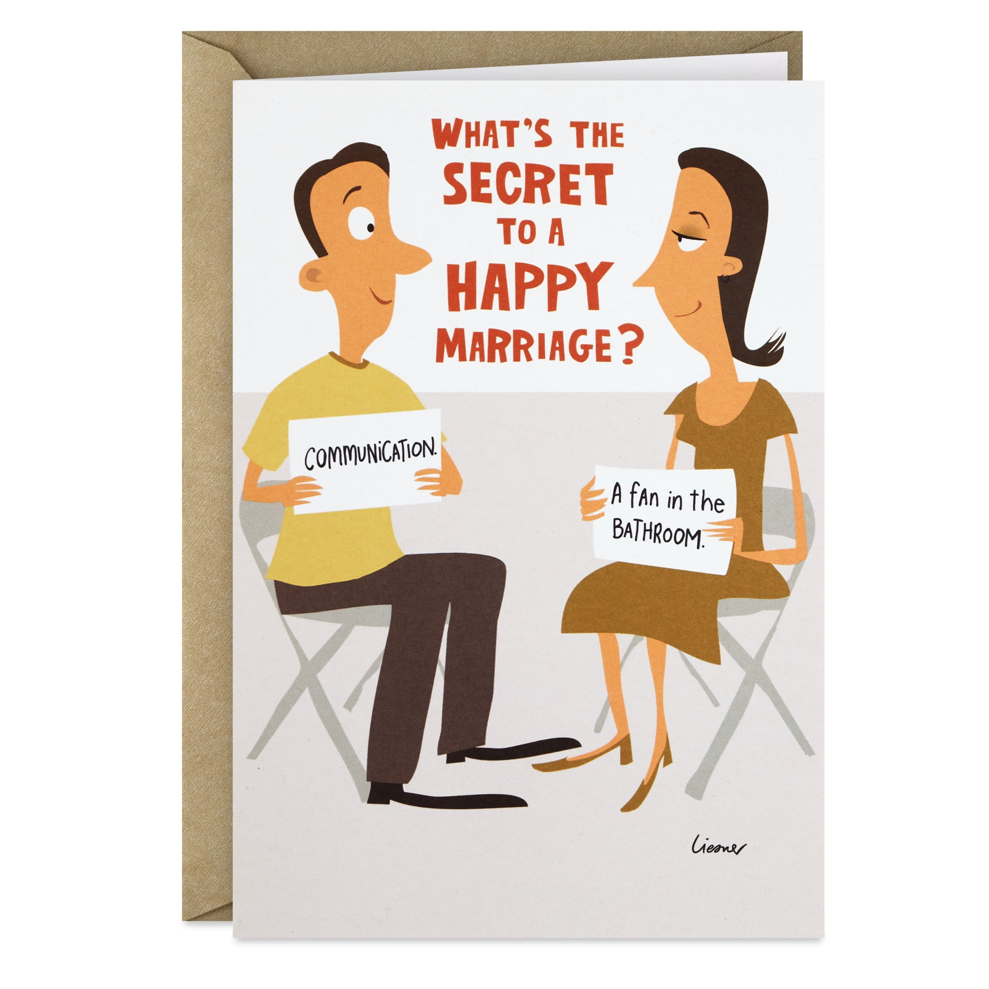 Hallmark Shoebox Funny Anniversary Card for Couple (Secret to a Happy Hallmark Shoebox Funny Anniversary Card for Couple (Secret to a Happy