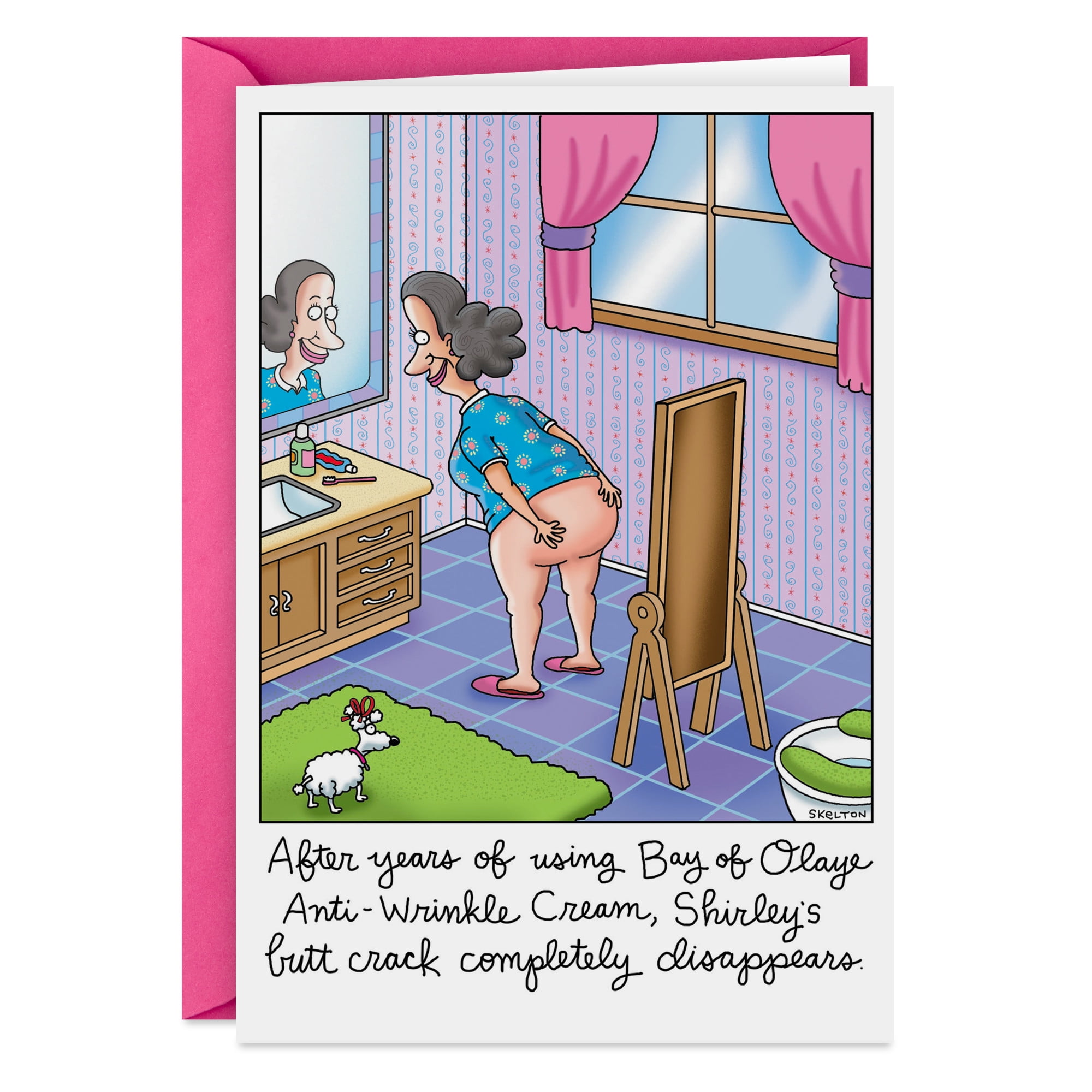 Hallmark Shoebox Funny Birthday Card (Butt Crack Anti-Wrinkle Cream)
