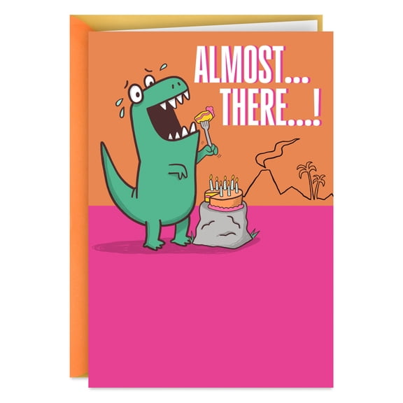 Hallmark Shoebox Funny Birthday Card (T-Rex Eating Cake)