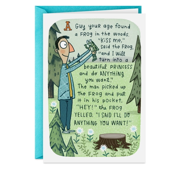 Hallmark Shoebox Funny Birthday Card (Talking Frog)