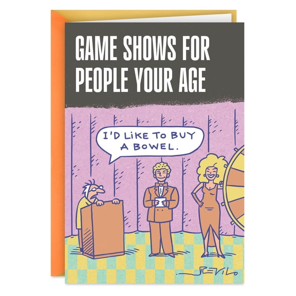 Hallmark Shoebox Funny Birthday Card for Adult (Old Age Game Show)