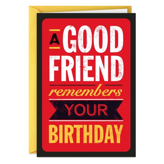Hallmark Shoebox Funny Birthday Card for Friend (A Great Friend Forgets)
