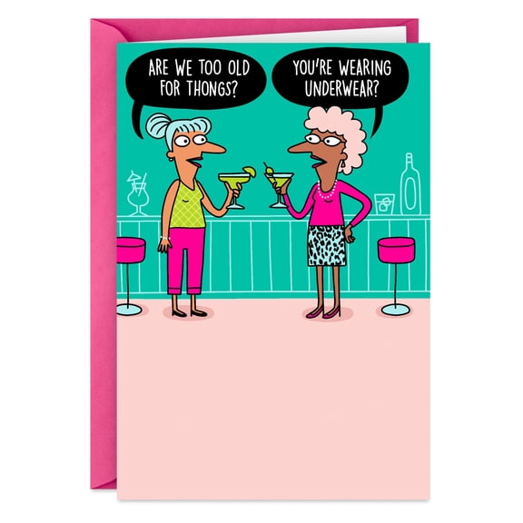 Hallmark Shoebox Funny Birthday Card for Her (Shockingly Comfy)