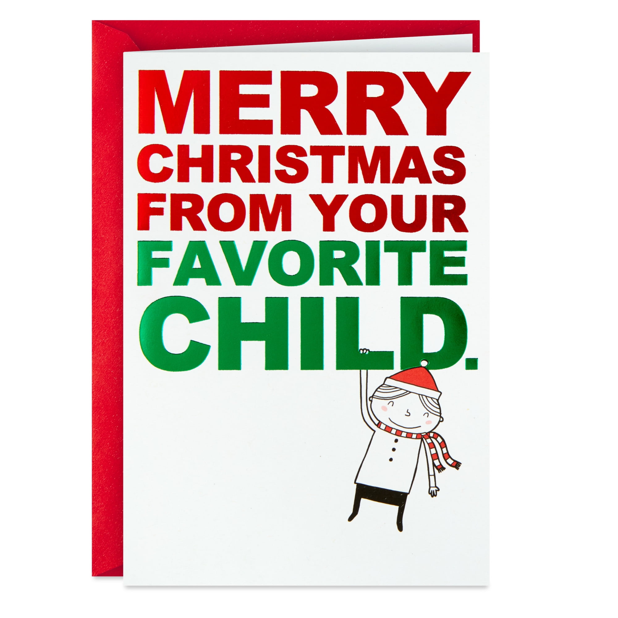Hallmark Shoebox Funny Christmas Card (from Your Favorite Child)