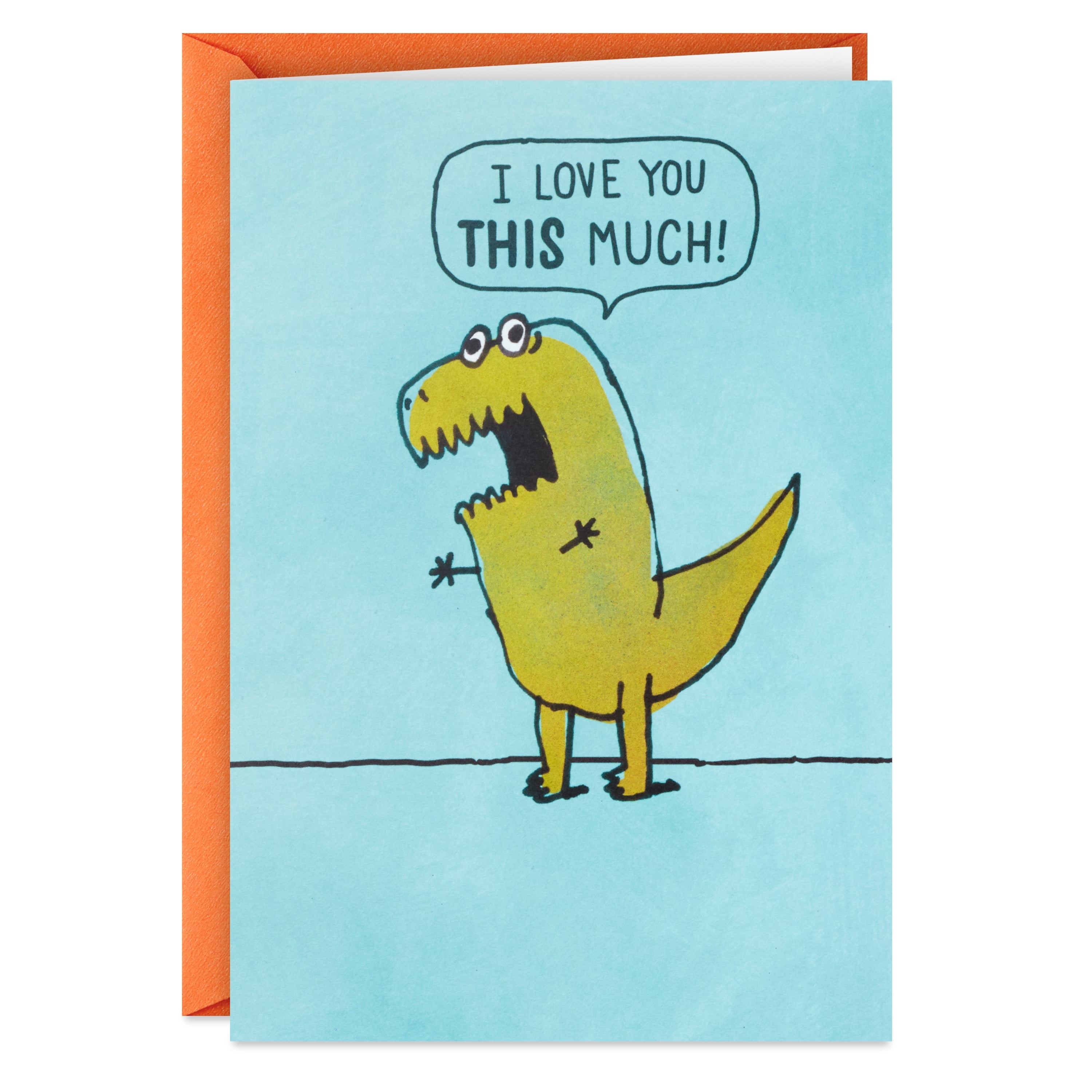 Hallmark Shoebox Funny, Love or Thinking of You Card (Dinosaur Arms)