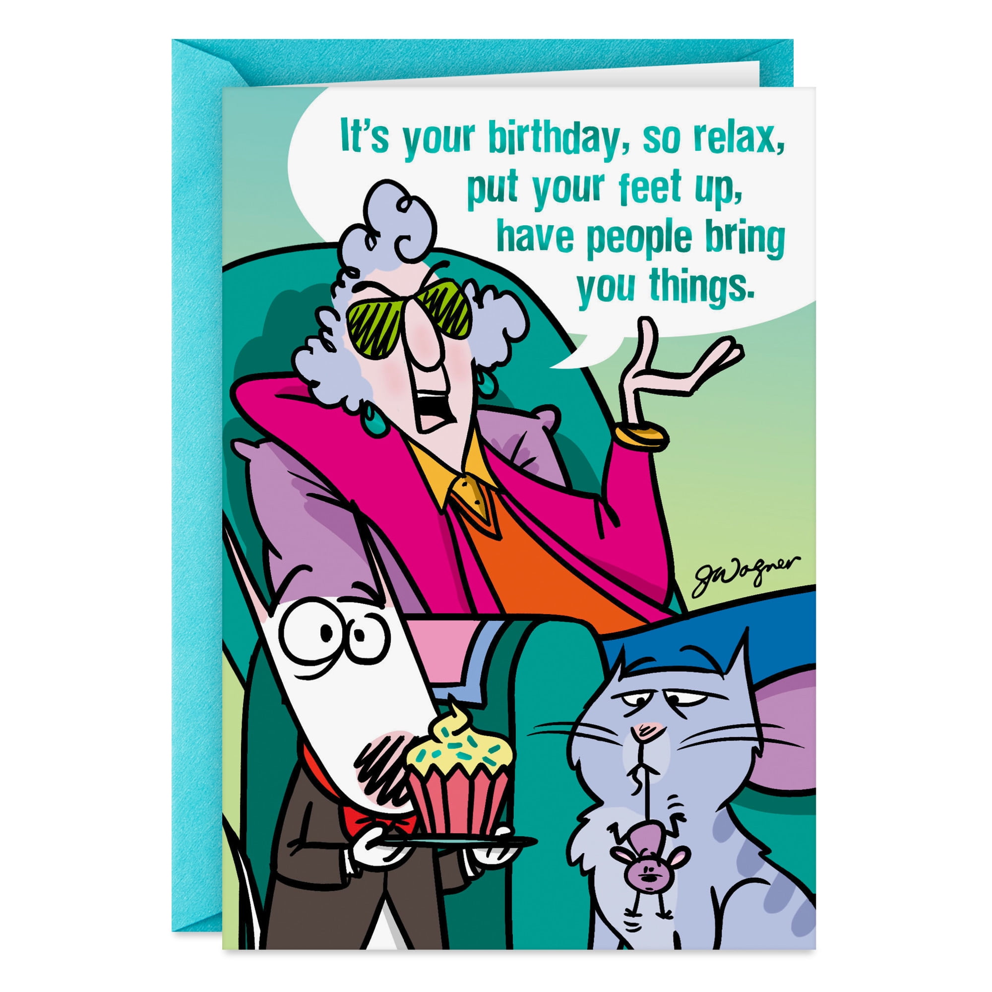 Hallmark Shoebox Maxine Funny Birthday Card for Her (Pretend You're a Man), image size:2000x2000