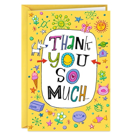 Hallmark Shoebox Thank You Card (Thanks for Everything)