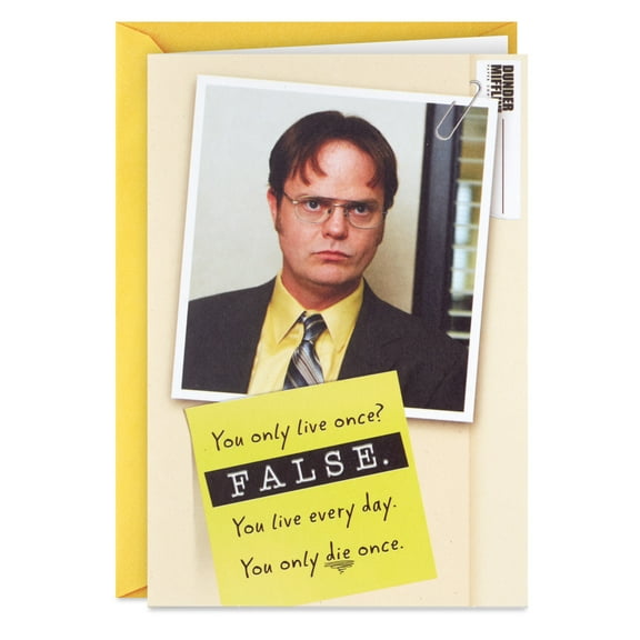 Hallmark Shoebox The Office Funny Birthday Card (Live It to the Fullest)