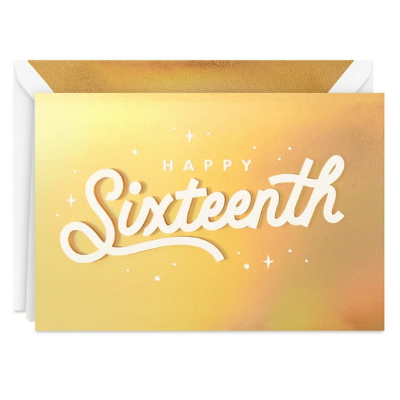 Hallmark Signature 16th Birthday Card (Celebrating You)