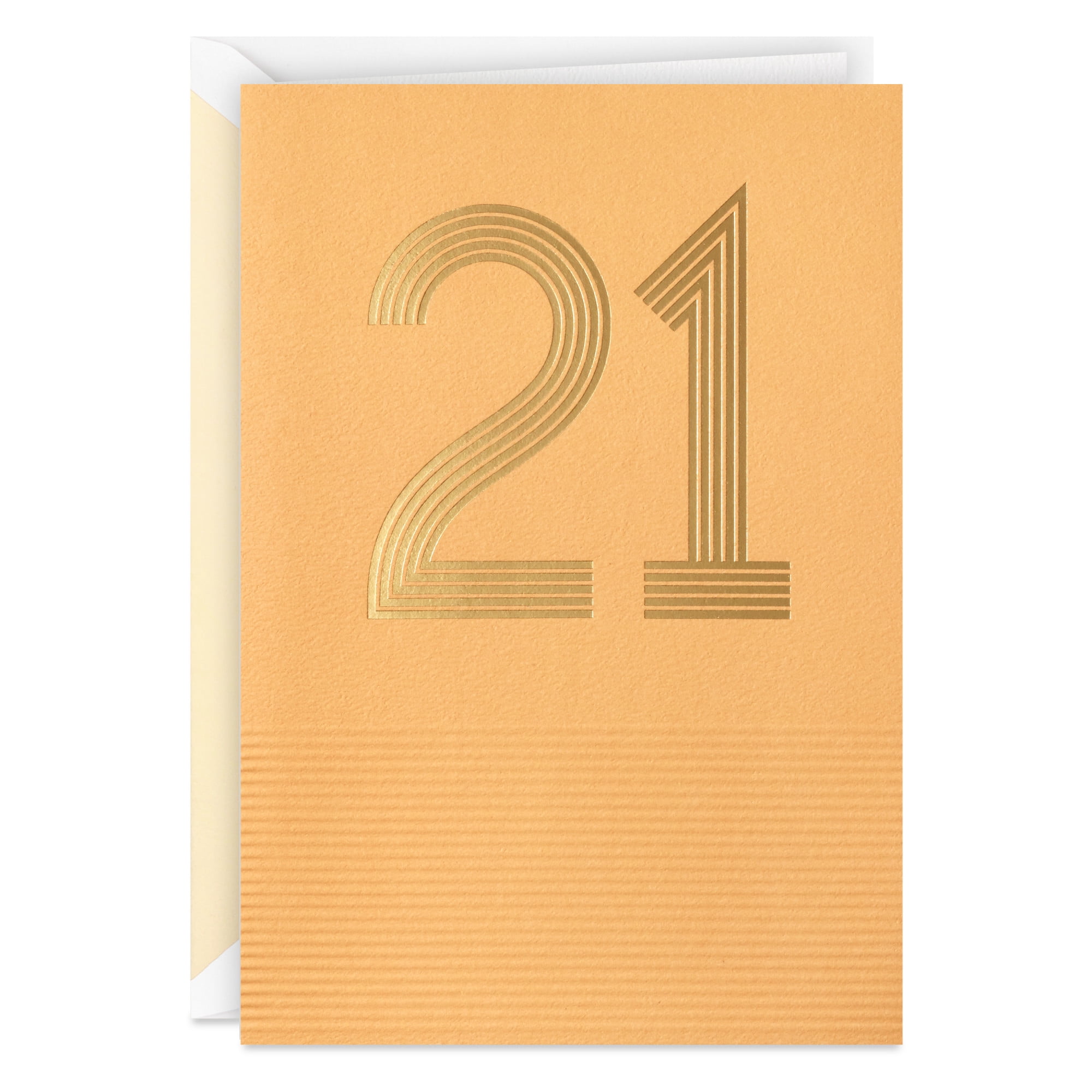 Hallmark Signature 21st Birthday Card (Here's to You!)