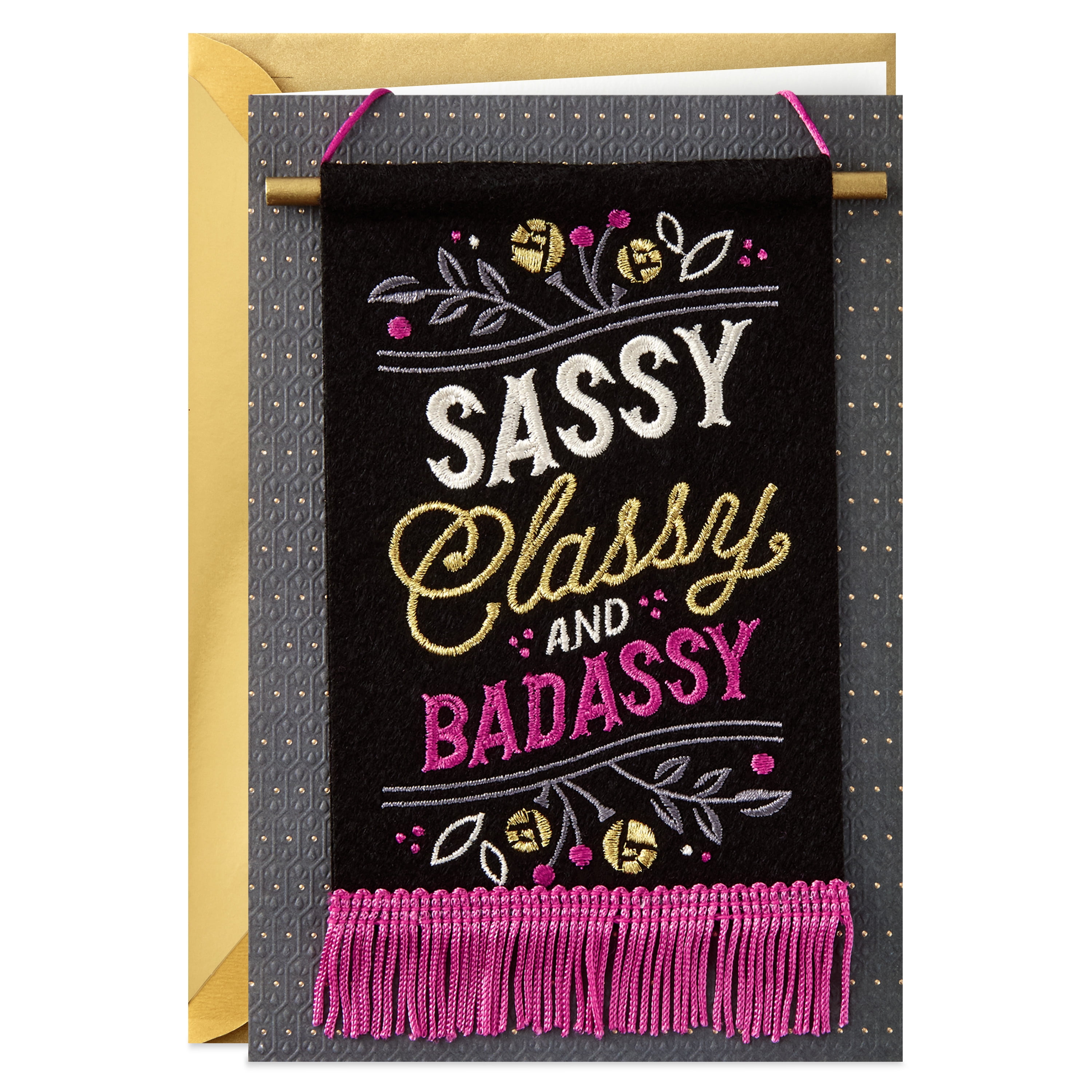 Hallmark Signature Birthday Card for Her (Sassy and Classy Flag