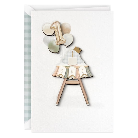 Hallmark Signature First Birthday Card (Cutest One)