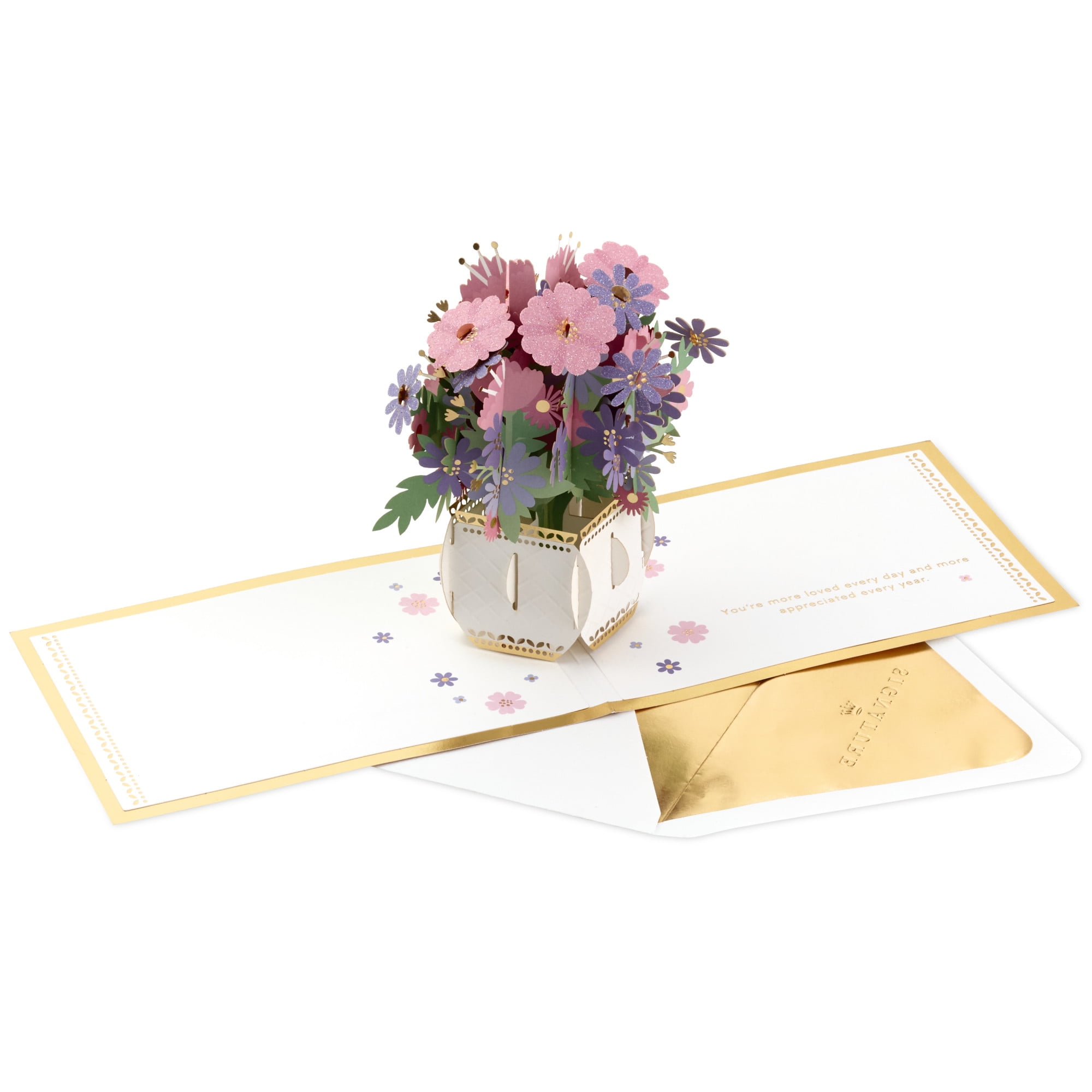 Hallmark Signature Paper Wonder 3D Pop-Up Card for Her (You're Loved and Appreciated)