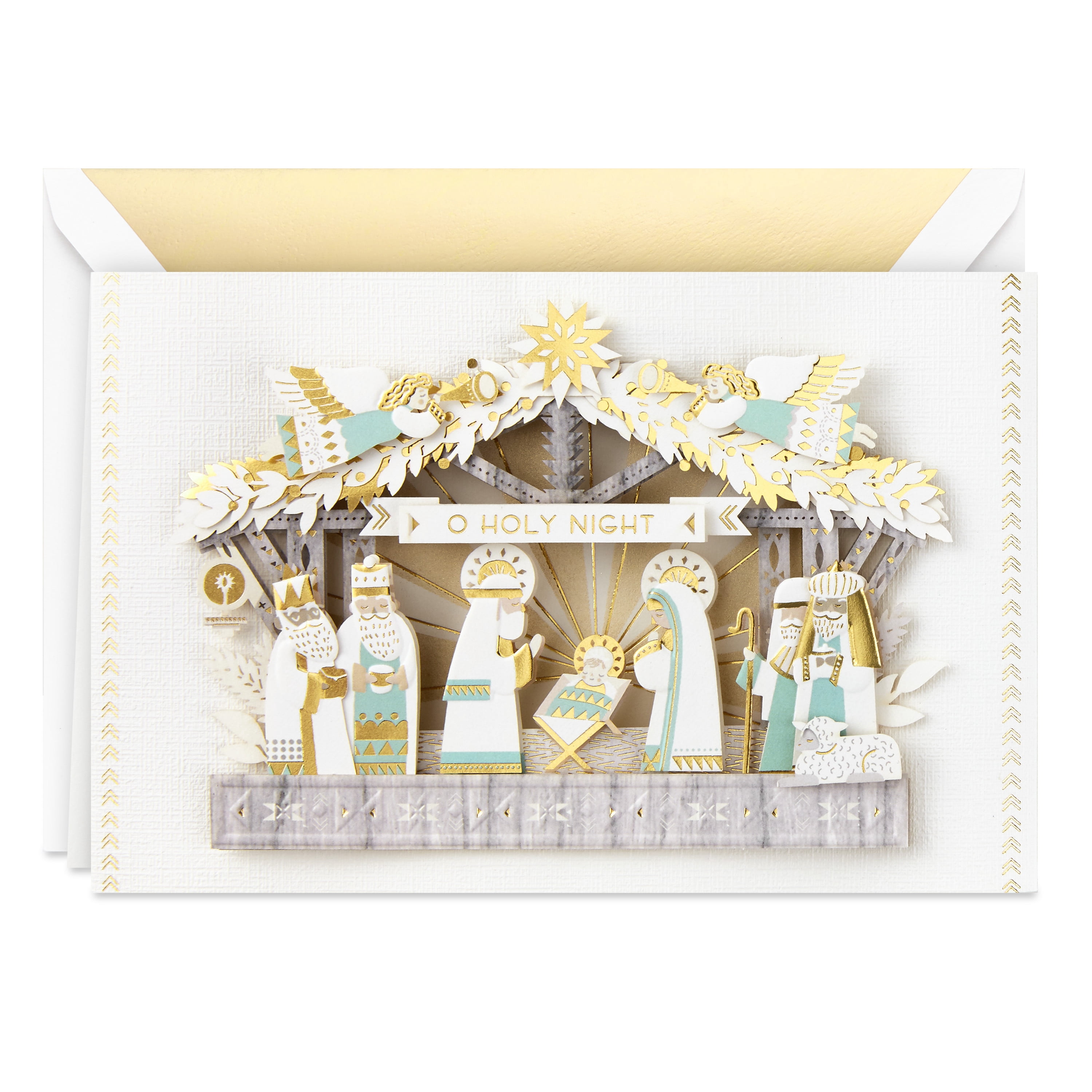 Hallmark Signature Religious Christmas Card (Nativity Scene)
