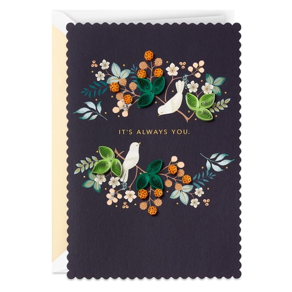 Hallmark Signature Romantic Love Card (You're Always The One)