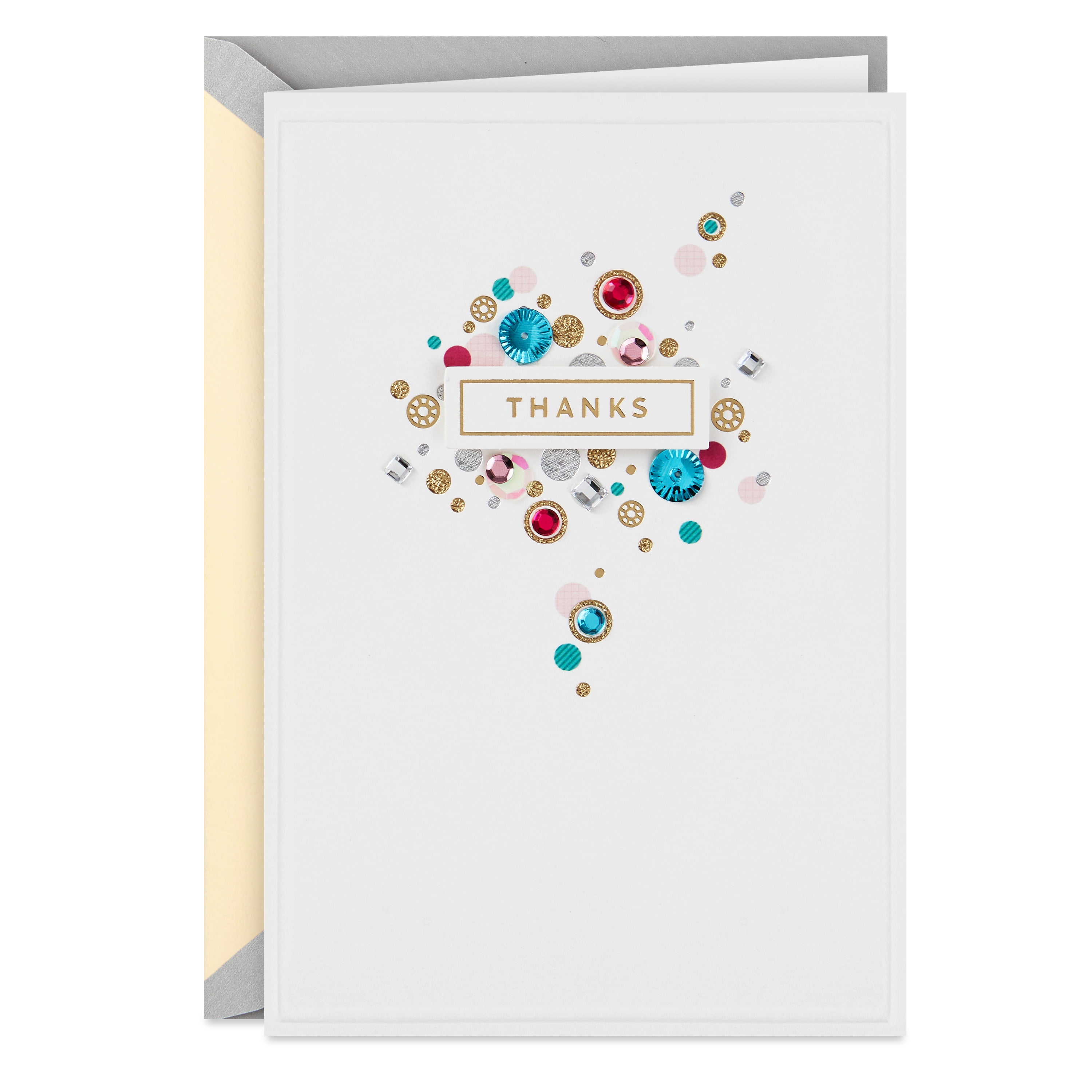 Hallmark Signature Studio Collection Thank-You Greeting Card (Gemstones)