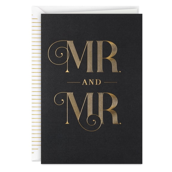 Hallmark Signature Wedding Card (Celebrating Mr. and Mr.)